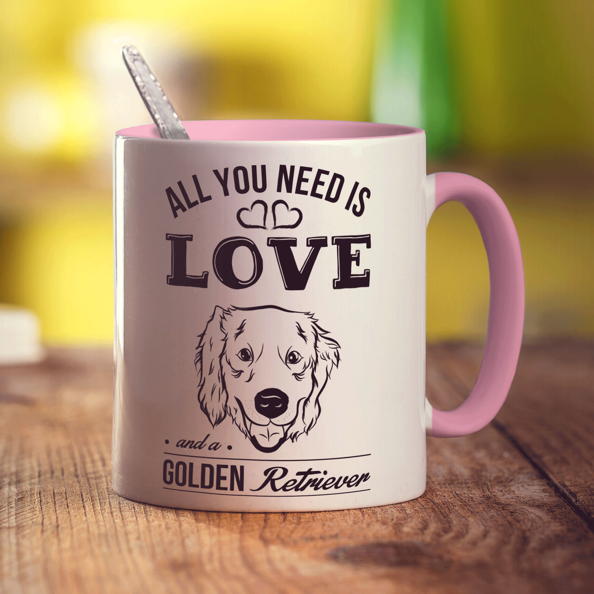 All You Need Is Love And A Golden Retriever Mug