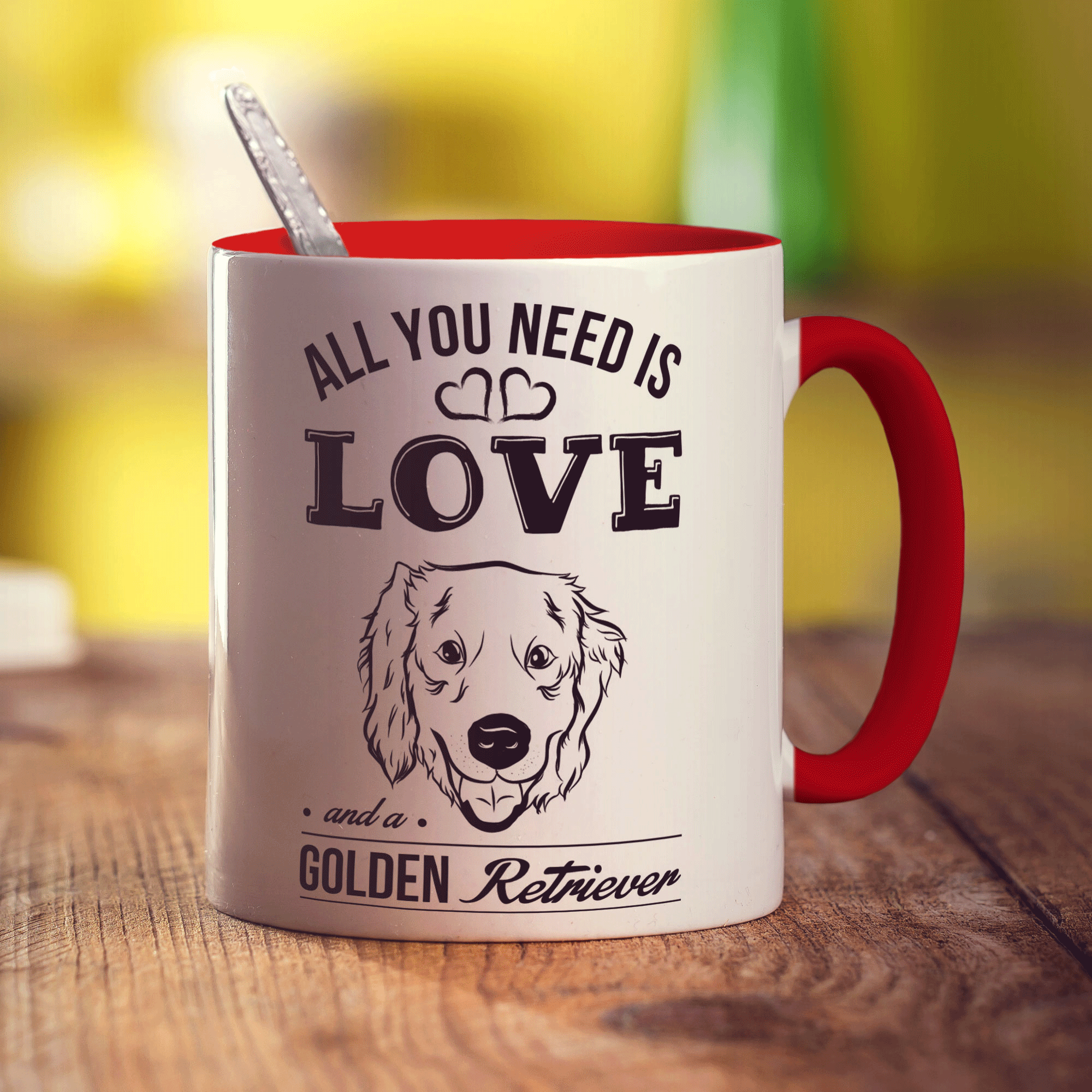 All You Need Is Love And A Golden Retriever Mug