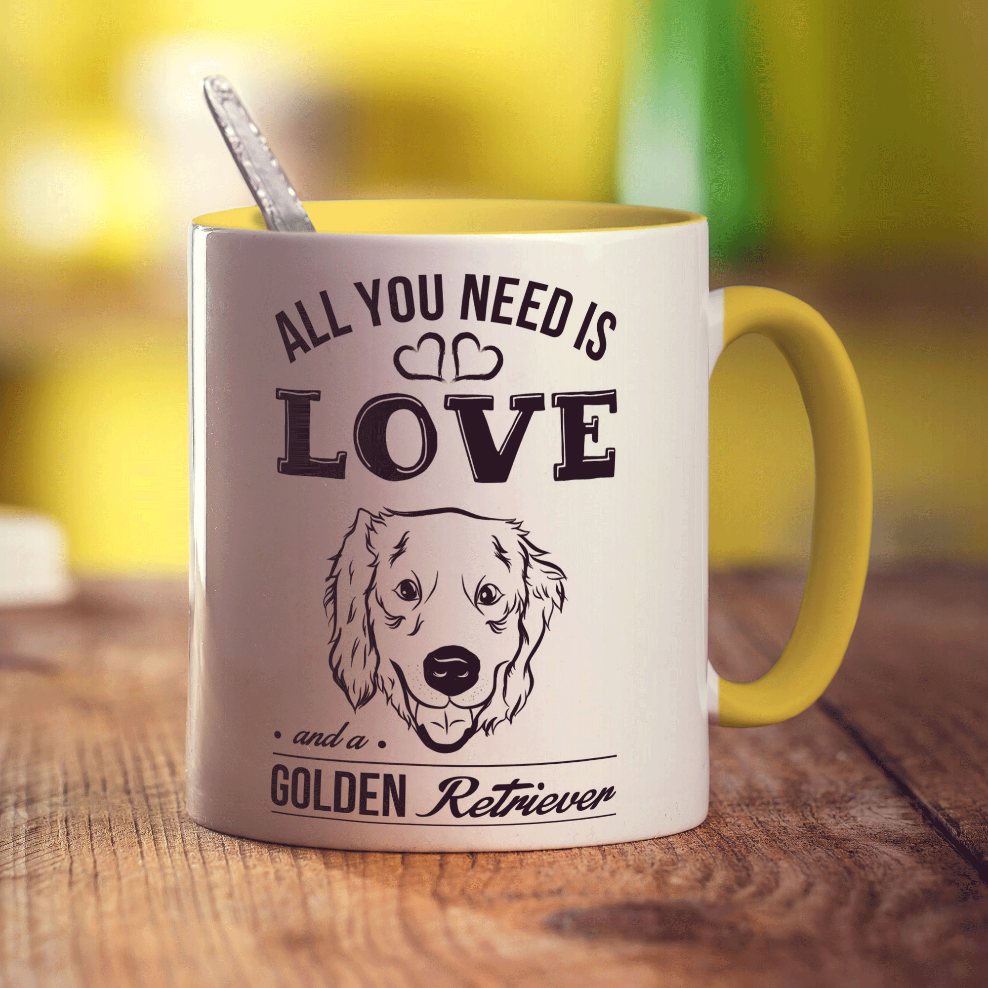 All You Need Is Love And A Golden Retriever Mug