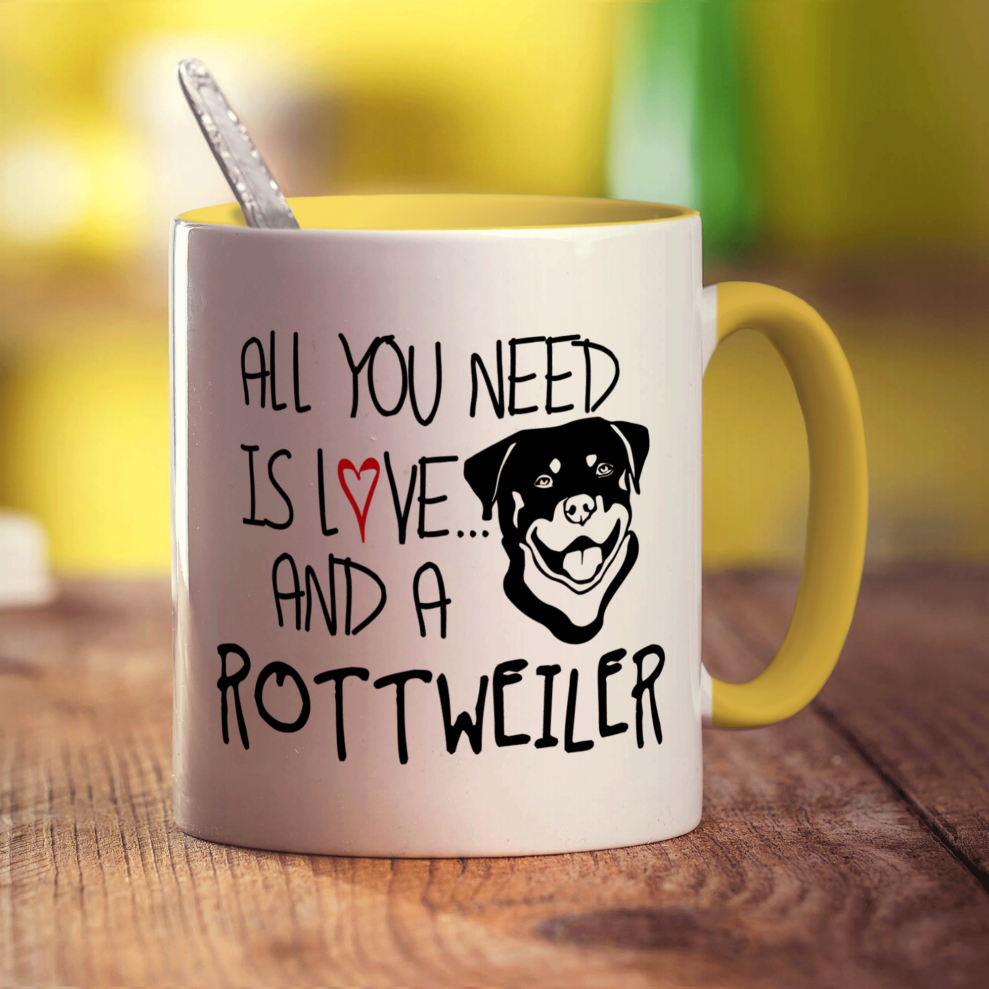 All You Need Is Love And A Rottweiler Mug