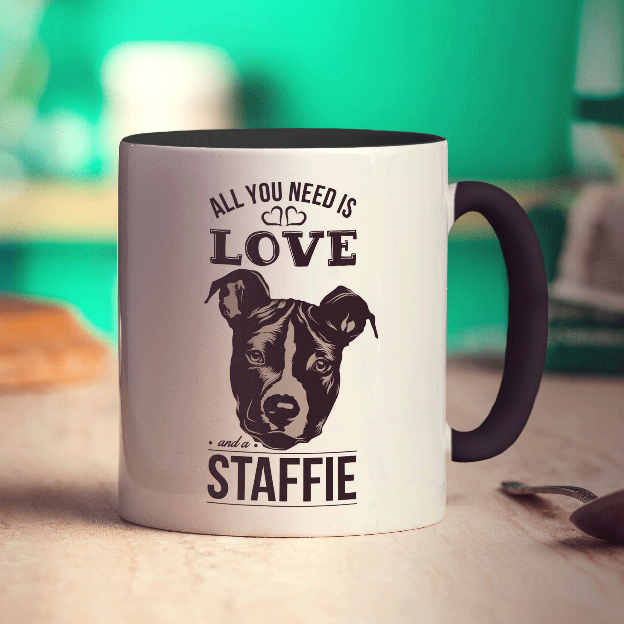 All You Need Is Love And A Staffie Mug