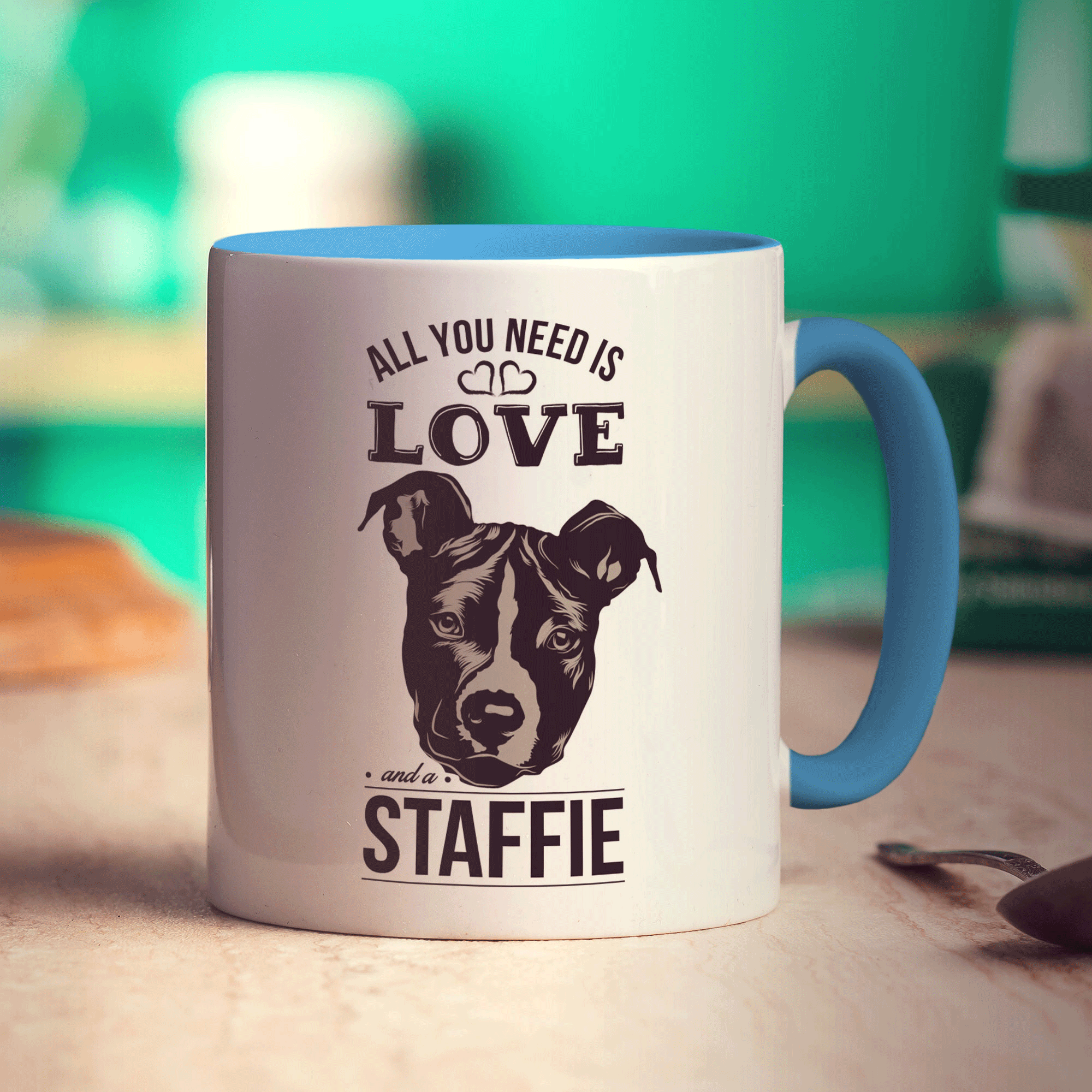 All You Need Is Love And A Staffie Mug