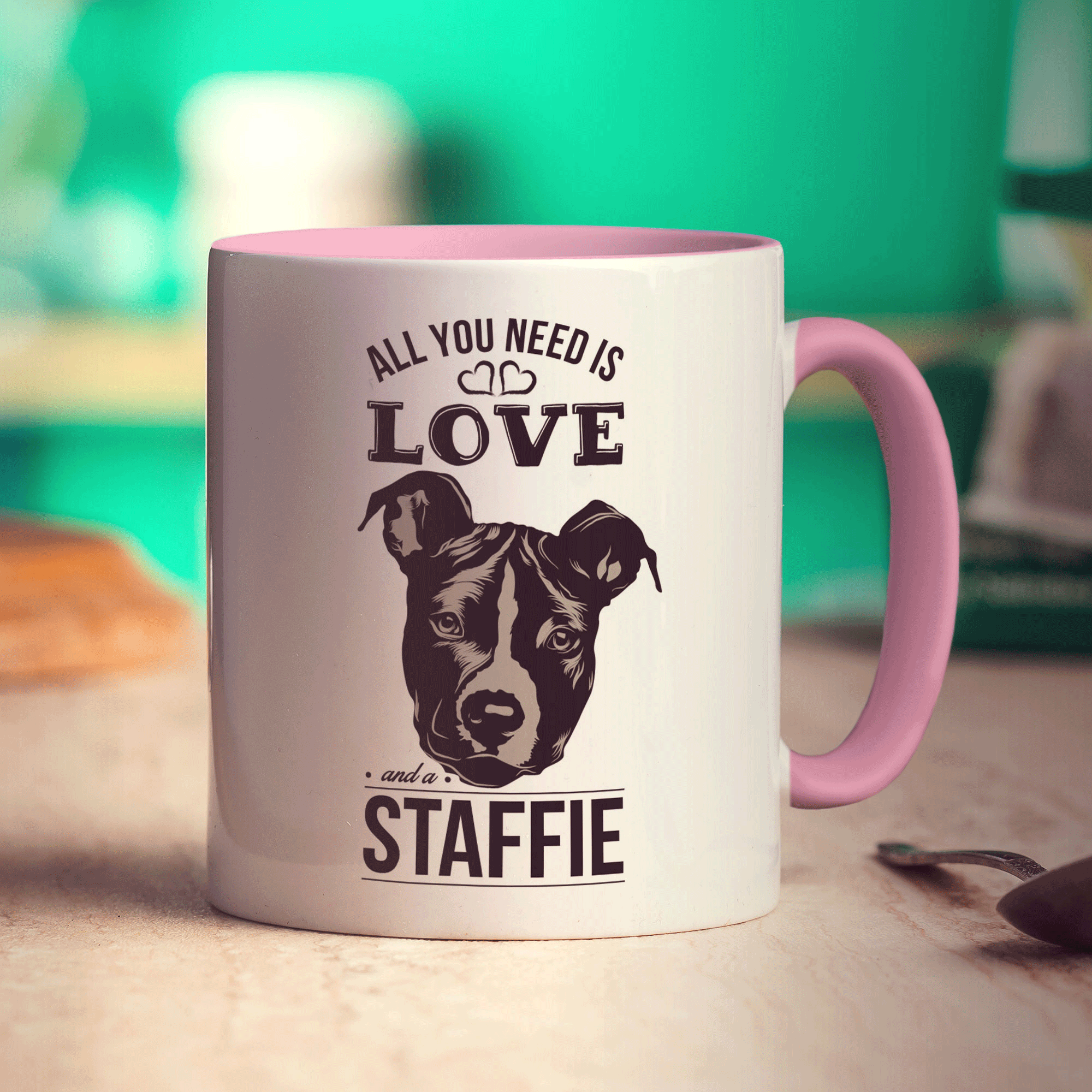 All You Need Is Love And A Staffie Mug