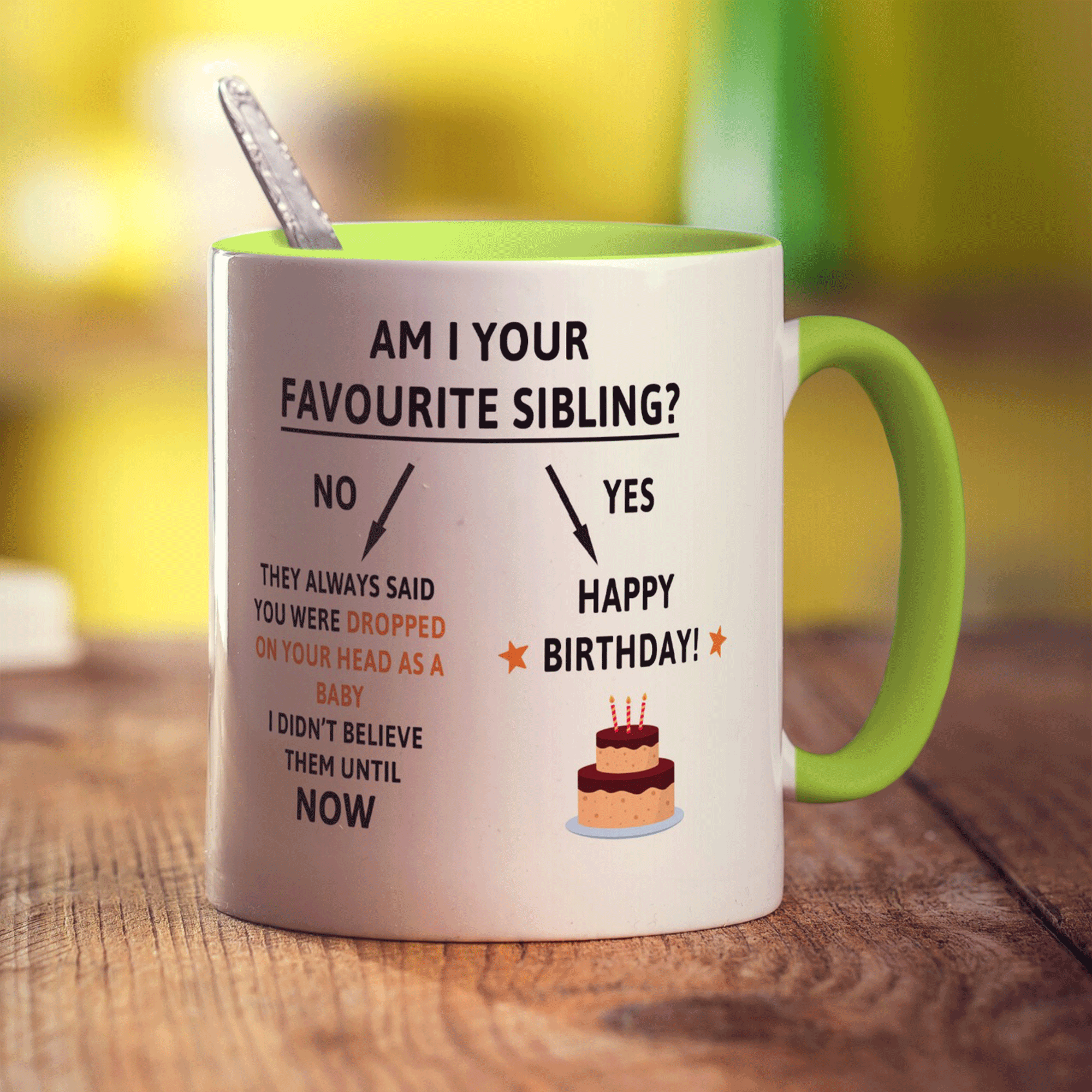 Am I Your Favourite Sibling Mug