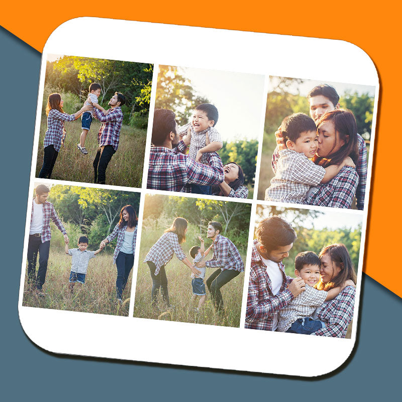 Magic Heat Sensitive Double Sided 6 Photo Grid Collage Mug