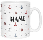 Anchor Pattern Name Mug
