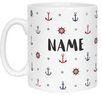 Anchor Pattern Name Mug
