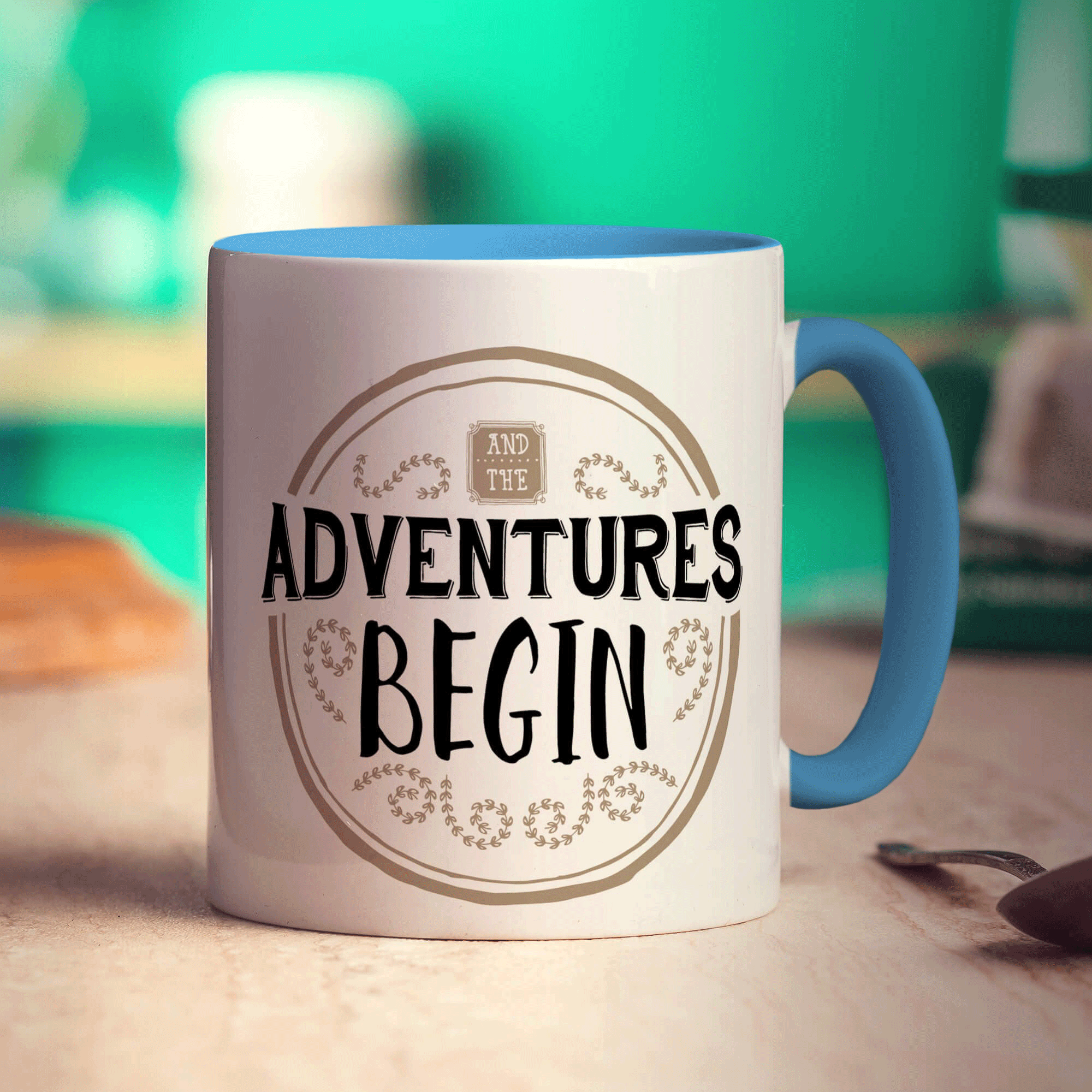 And The Adventures Begin Mug