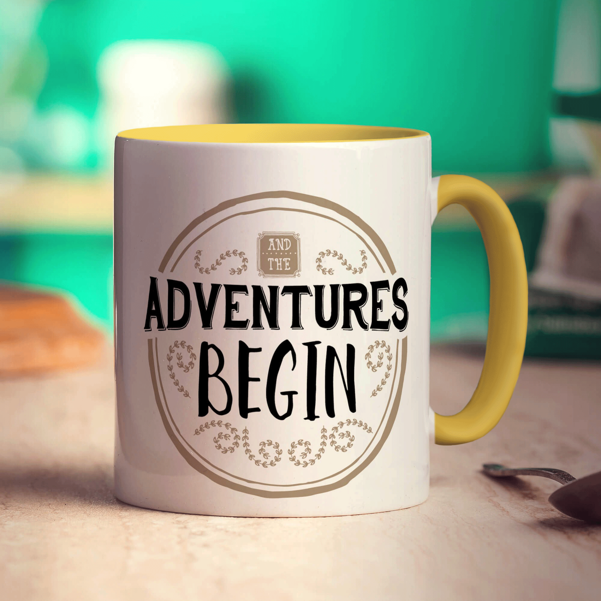 And The Adventures Begin Mug