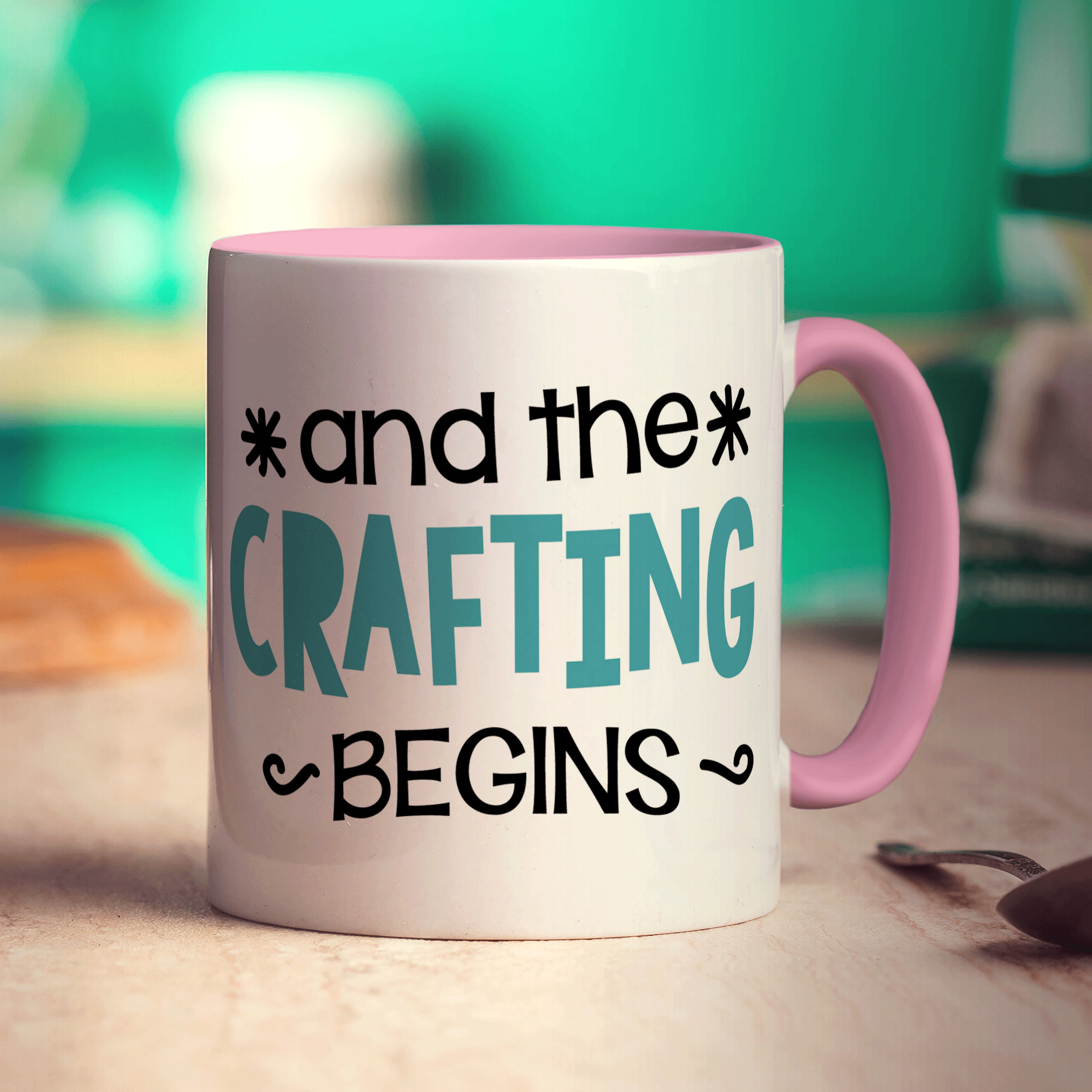 And The Crafting Begins Mug