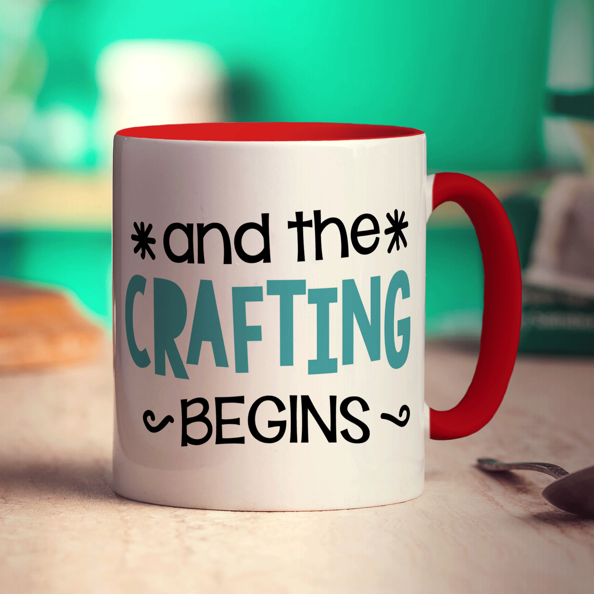 And The Crafting Begins Mug