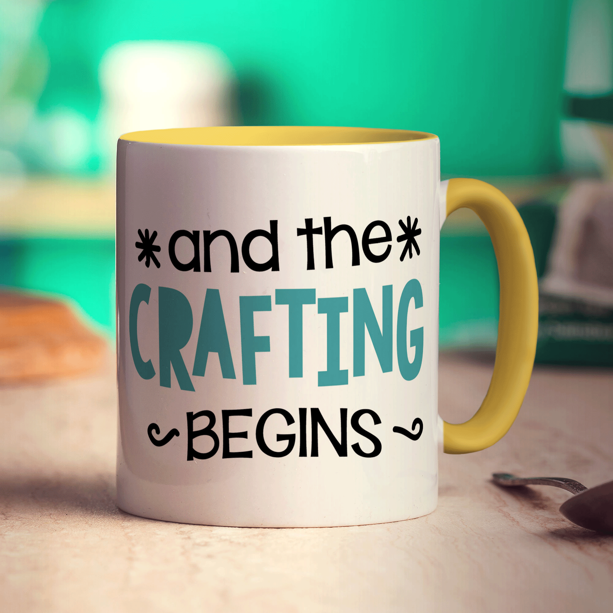 And The Crafting Begins Mug