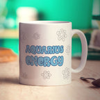 Aquarius Energy Star Sign  Mug - Standard 330ml (11oz) / White