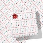 Arrow Pattern Message Wrapping Paper