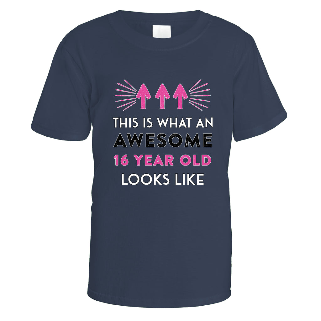 Awesome 16 Year Old T-Shirt (Pink Design)