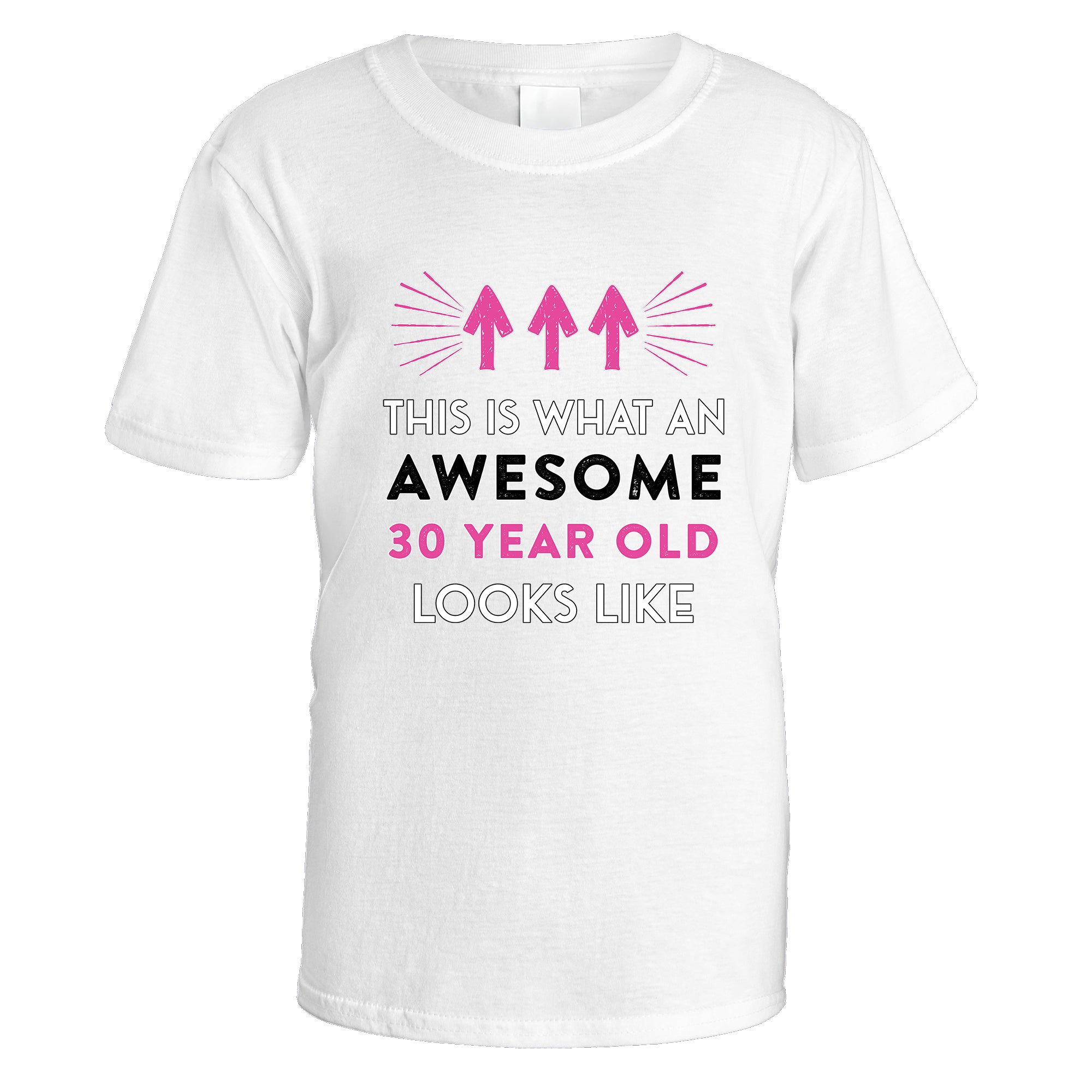 Awesome 30 Year Old T-Shirt (Pink Design)