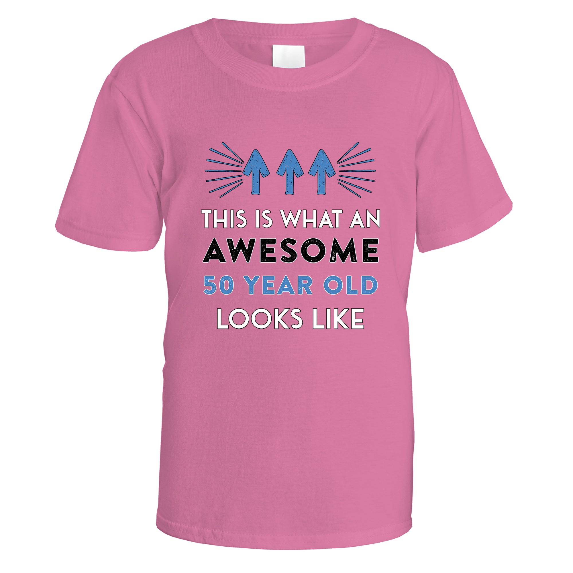Awesome 50 Year Old T-Shirt (Blue Design)