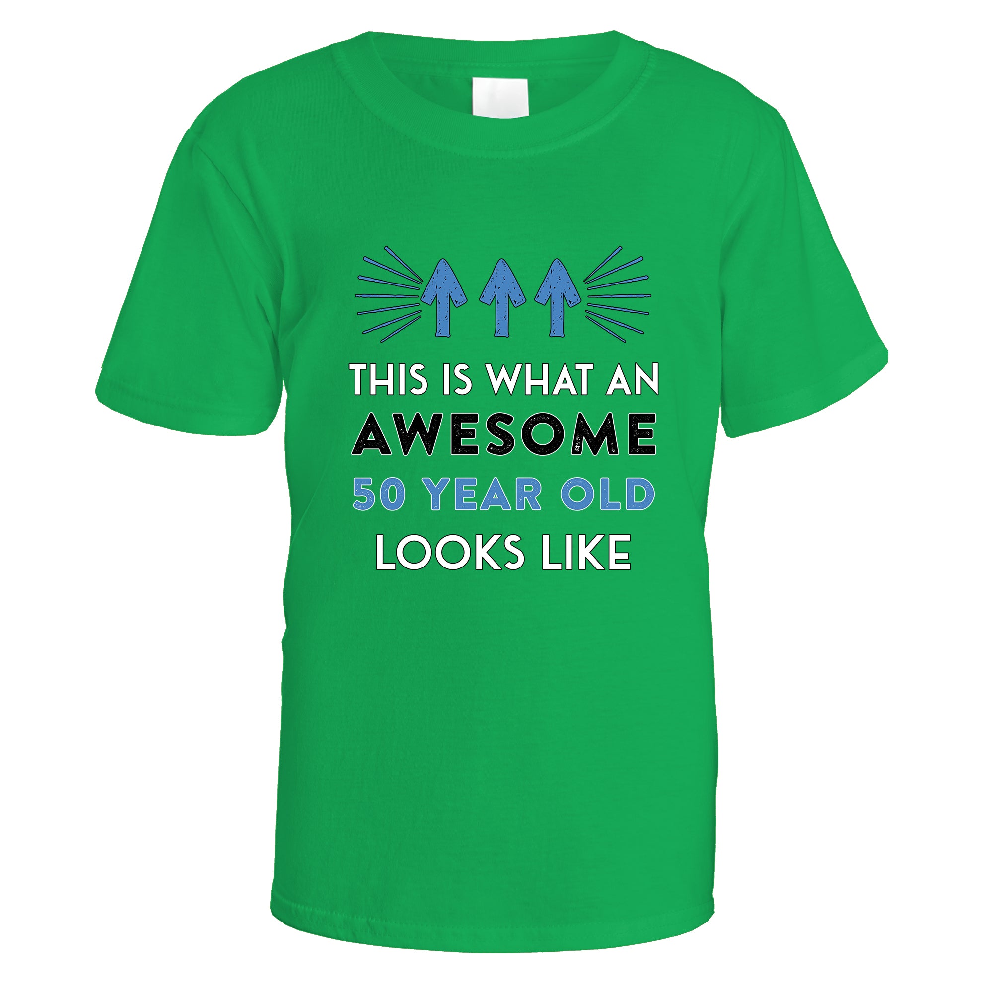 Awesome 50 Year Old T-Shirt (Blue Design)