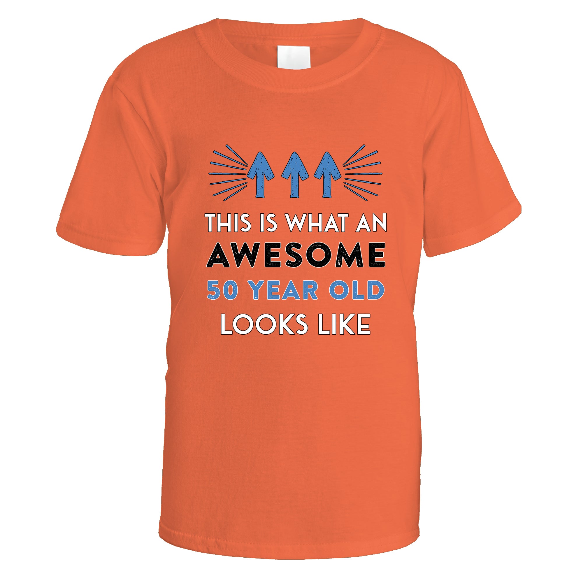 Awesome 50 Year Old T-Shirt (Blue Design)