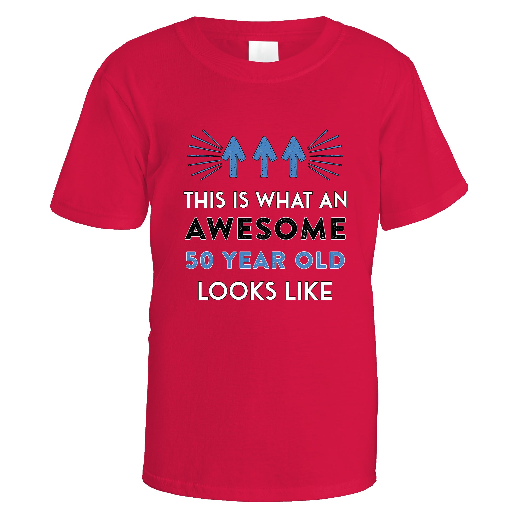Awesome 50 Year Old T-Shirt (Blue Design)