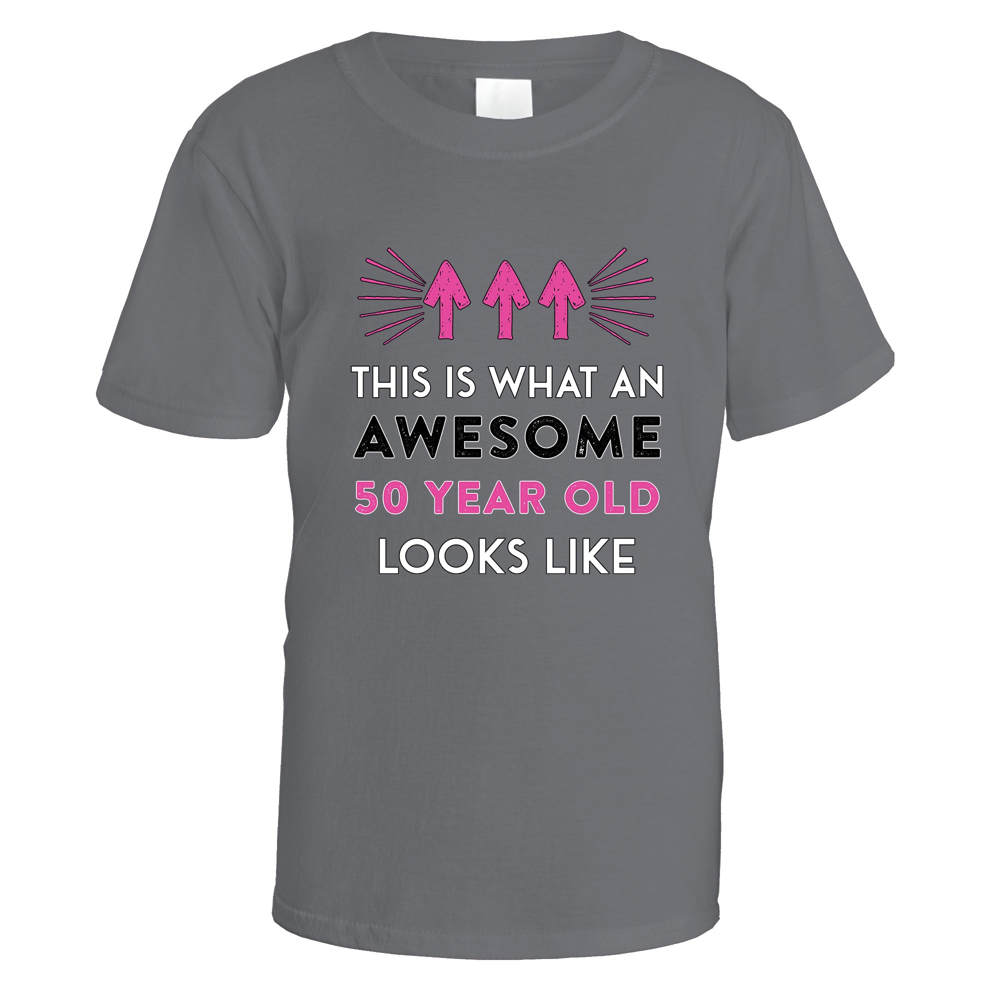 Awesome 50 Year Old T-Shirt (Pink Design)