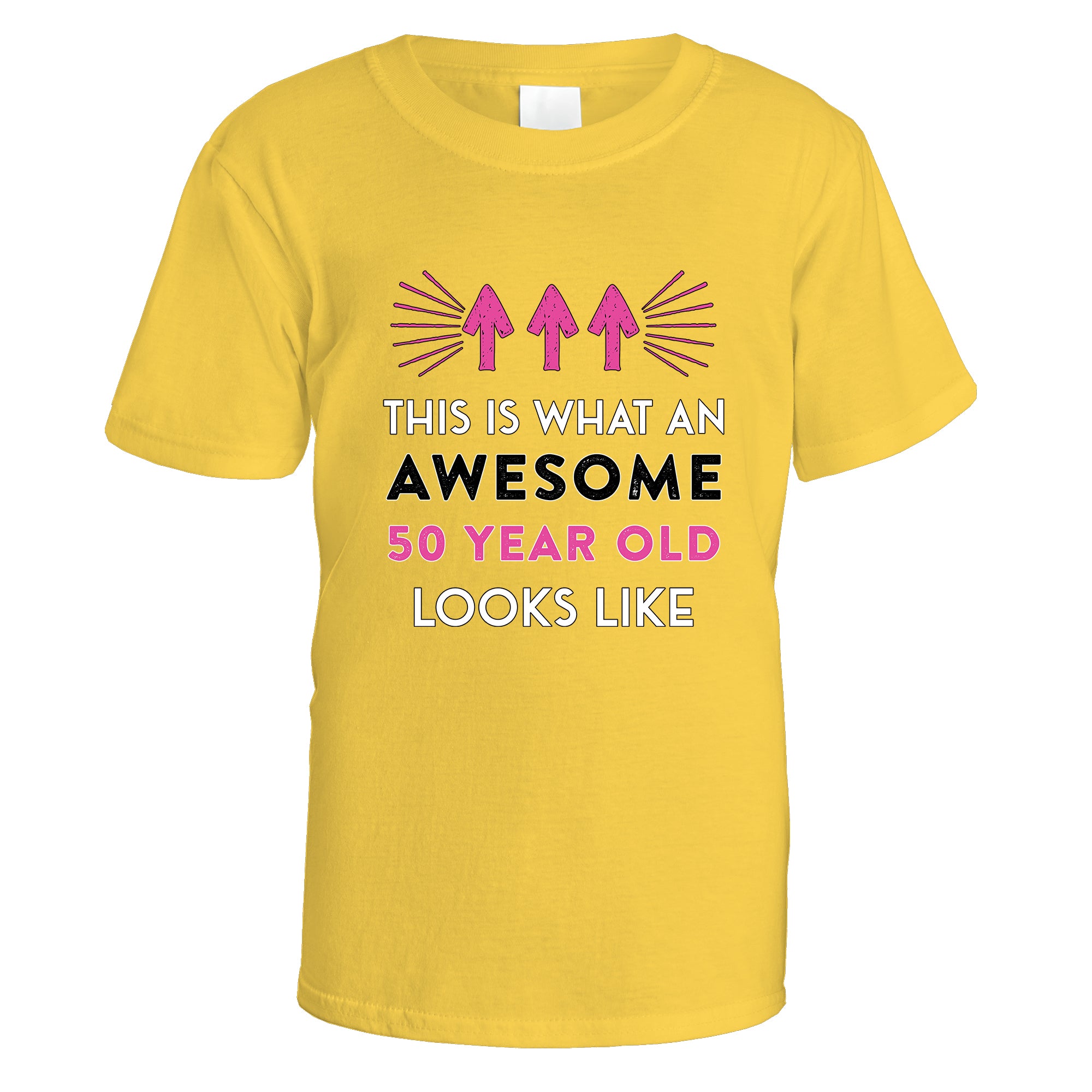Awesome 50 Year Old T-Shirt (Pink Design)