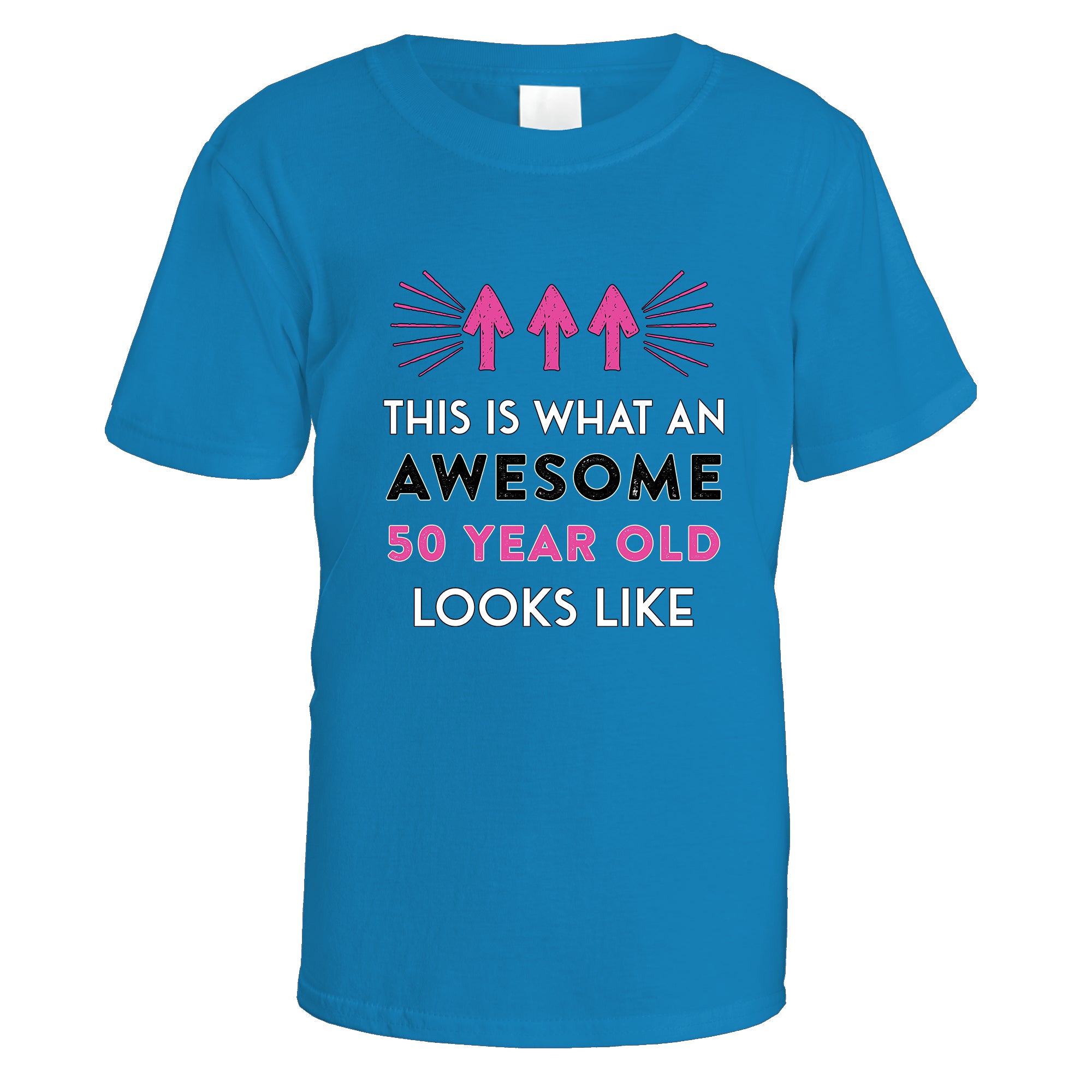 Awesome 50 Year Old T-Shirt (Pink Design)
