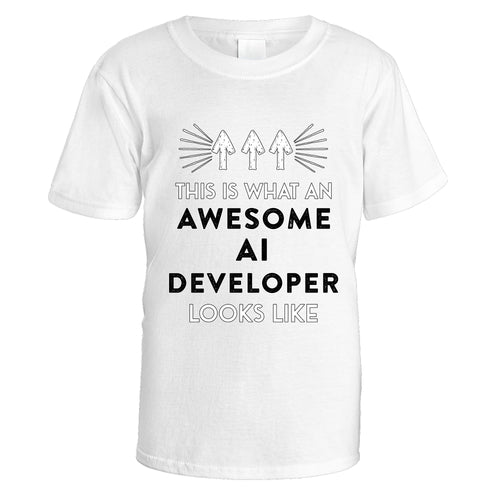 Awesome Ai Developer T-Shirt - Medium / White