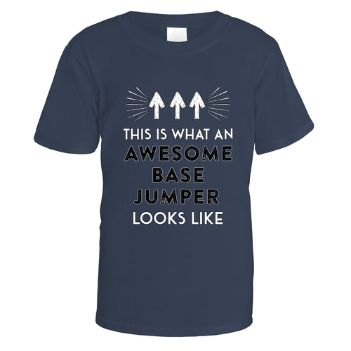 Awesome Base Jumper T-Shirt - Small / Navy