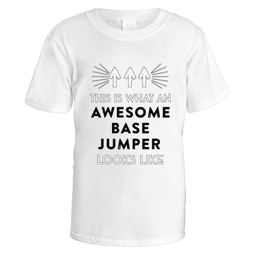 Awesome Base Jumper T-Shirt - Medium / White