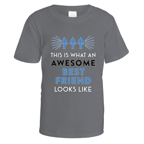 Awesome Best Friend T-Shirt (Blue Design)