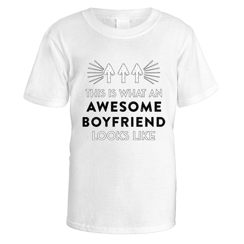 Awesome Boyfriend T-Shirt - Medium / White