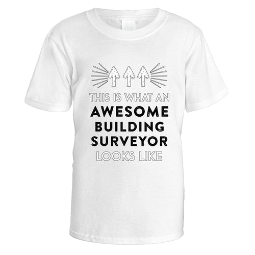 Awesome Building Surveyor T-Shirt - Medium / White