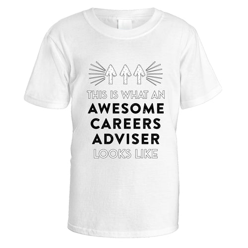 Awesome Careers Adviser T-Shirt - Medium / White