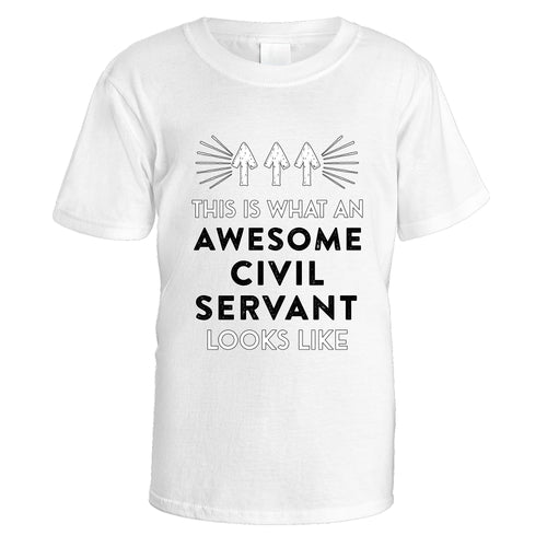 Awesome Civil Servant T-Shirt - Medium / White