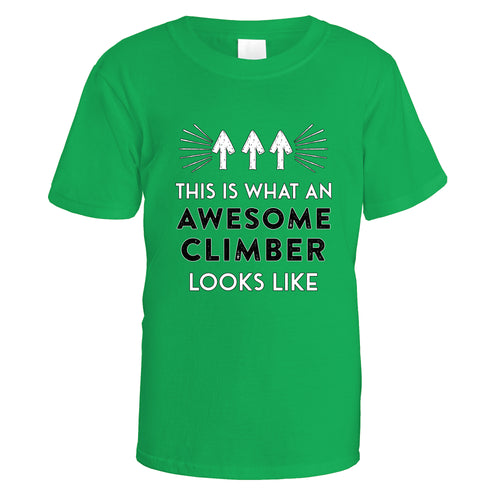 Awesome Climber T-Shirt - Small / Irish Green