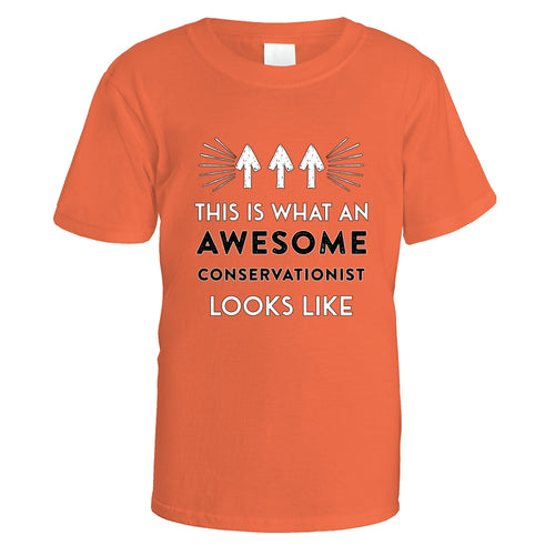 Awesome Conservationist T-Shirt - Small / Orange