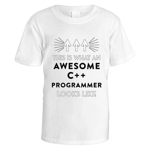 Awesome C++ Programmer T-Shirt - Medium / White
