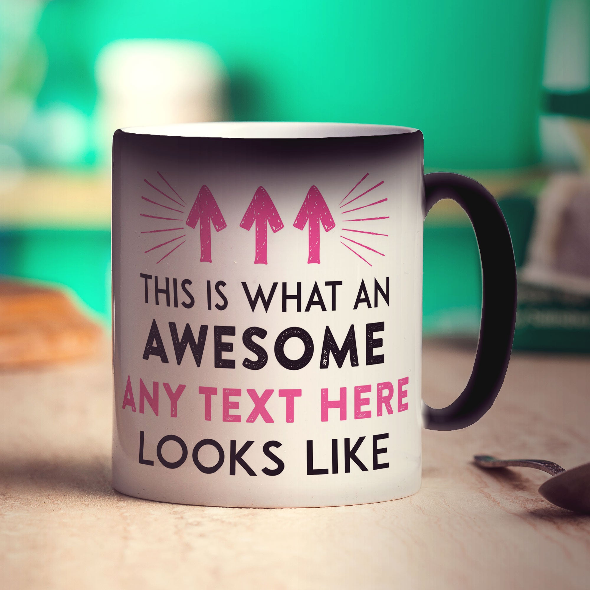 Magic Heat Sensitive Custom Awesome Mug - Add Your Own Text
