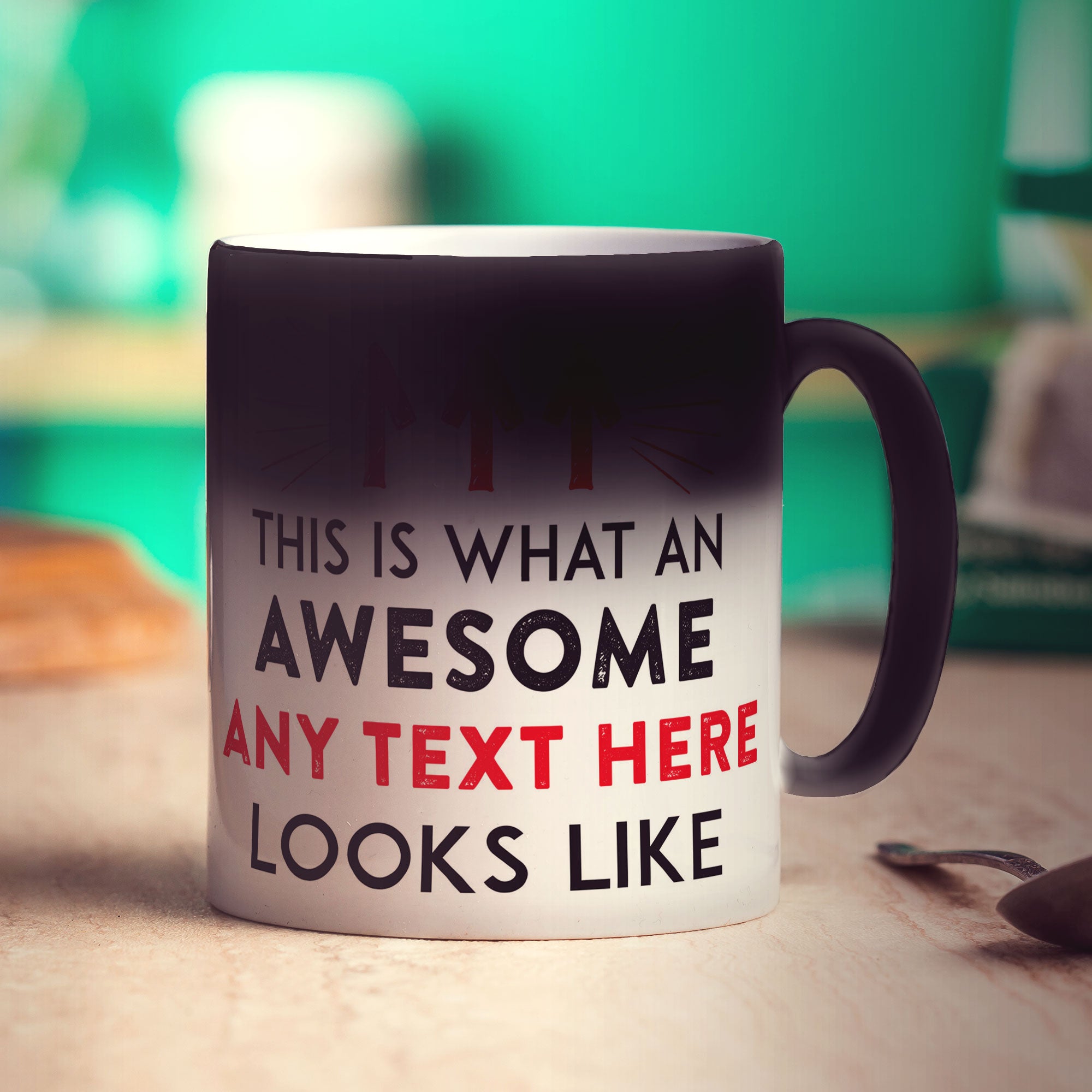 Magic Heat Sensitive Custom Awesome Mug - Add Your Own Text