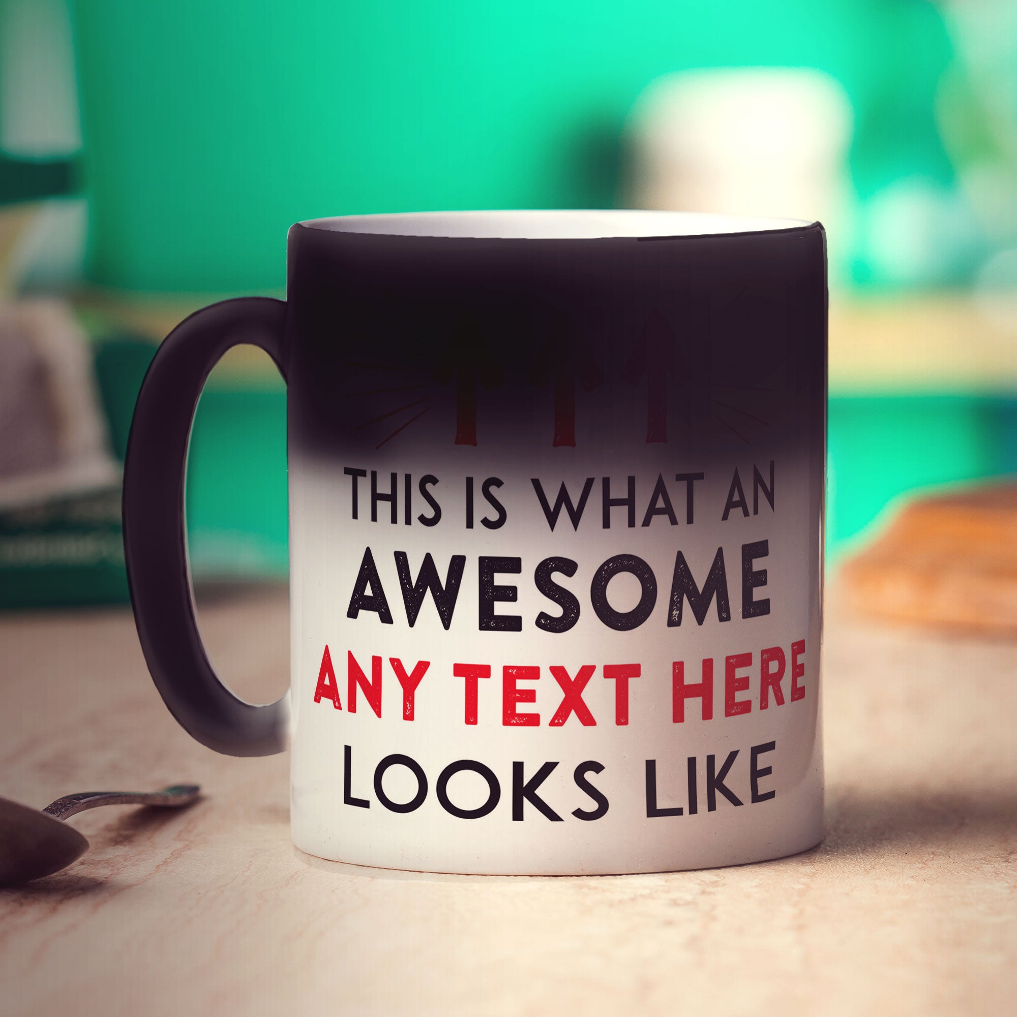 Magic Heat Sensitive Custom Awesome Mug - Add Your Own Text