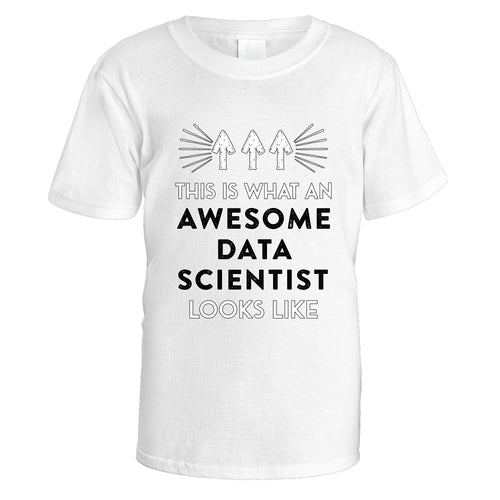Awesome Data Scientist T-Shirt - Medium / White