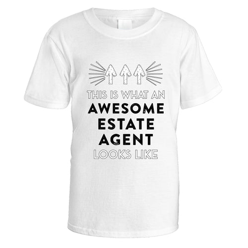 Awesome Estate Agent T-Shirt - Medium / White