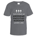 awesome-facilities-manager-t-shirt - Charcoal