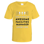 Awesome Facilities Manager T-Shirt - Small / Daisy