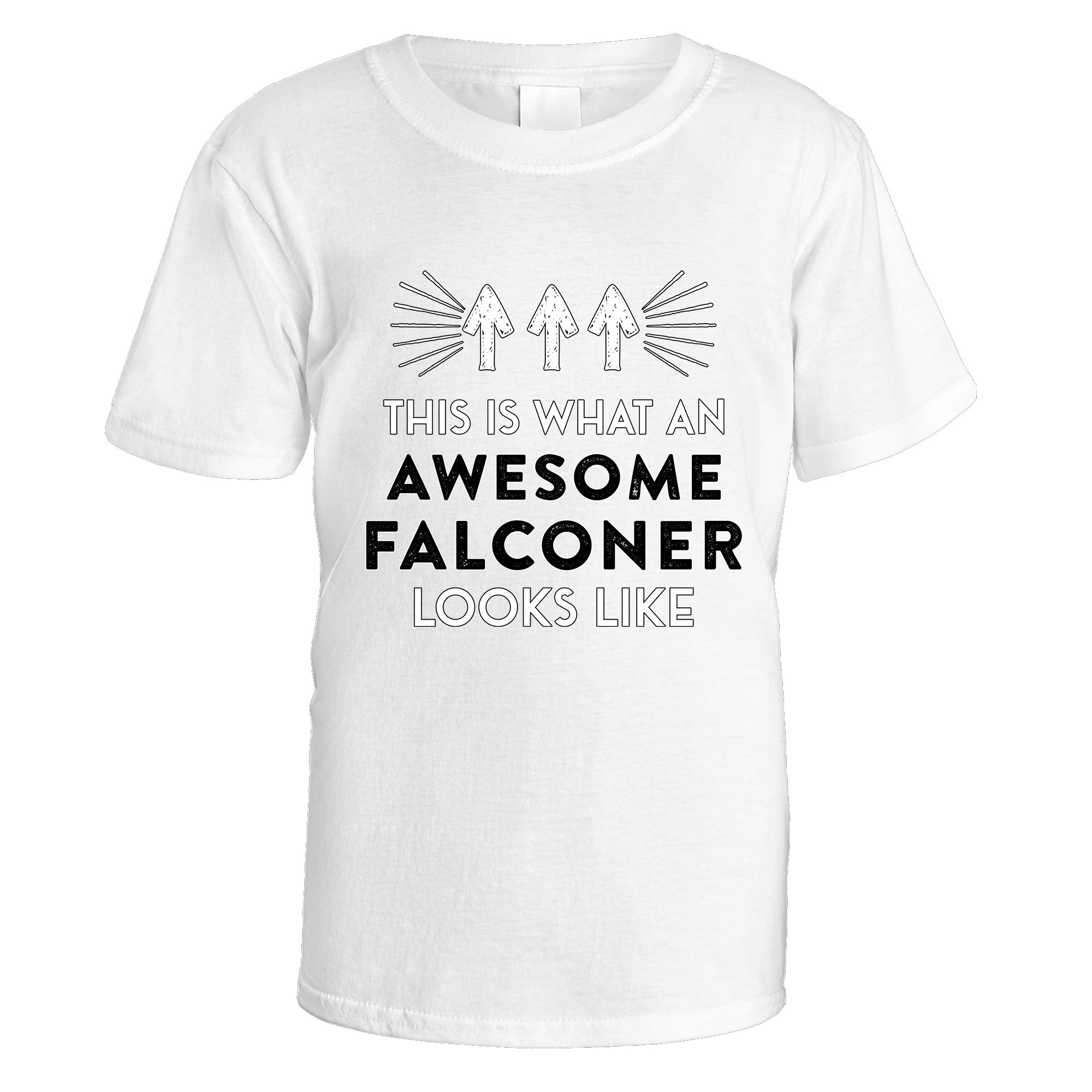 awesome-falconer-t-shirt - White