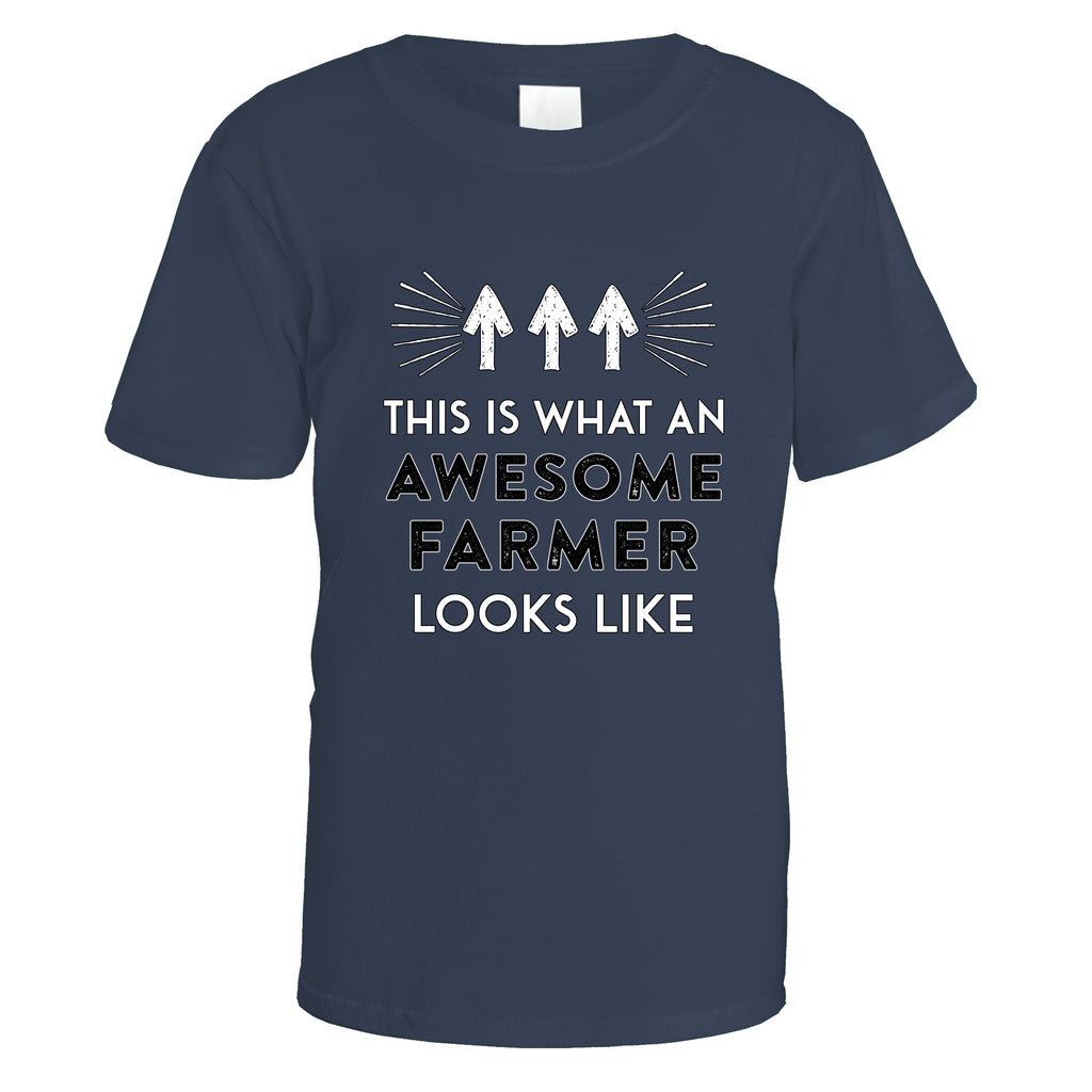 Awesome Farmer T-Shirt - Small / Navy