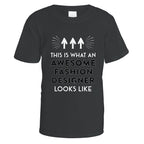 awesome-fashion-designer-t-shirt - Black