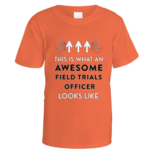 Awesome Field Trials Officer T-Shirt - Small / Orange