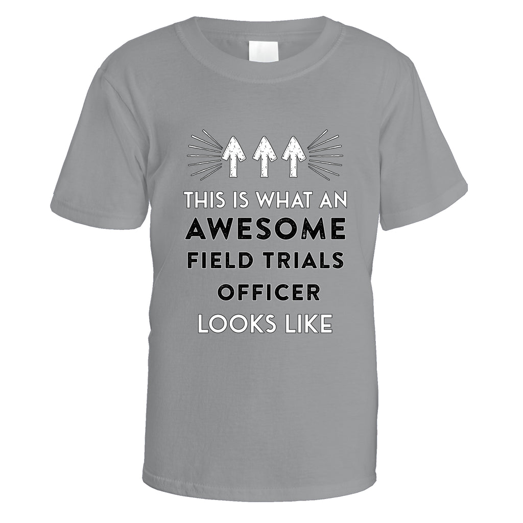 Awesome Field Trials Officer T-Shirt - Small / Sports Grey